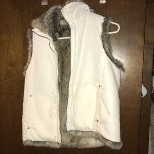 Fur reversible vest